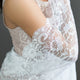 ceremony mantilla for bride and groom in white