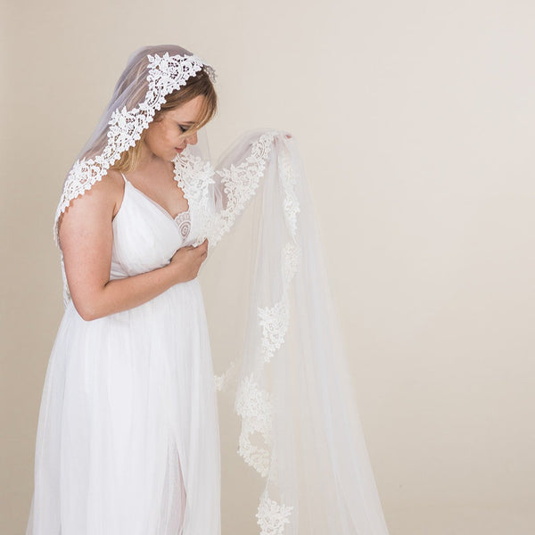 Emilia spanish veil mantilla style