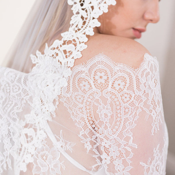 emilia cathedral mantilla veil in stock