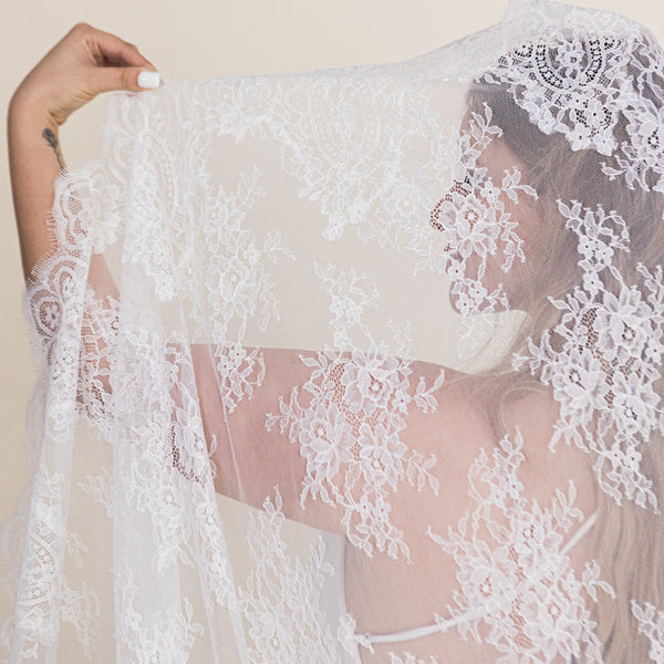 full lace mantilla veil