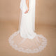 cathedral length lace mantilla style veil