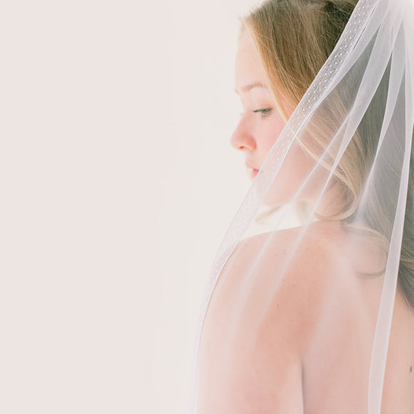 bonita polkadot ribbon veil