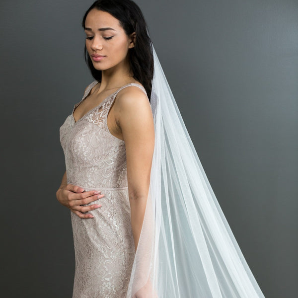 veil without blusher soft tulle