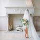 raw edge cathedral veil in ivory aerial pearl fireplace cleveland ohio