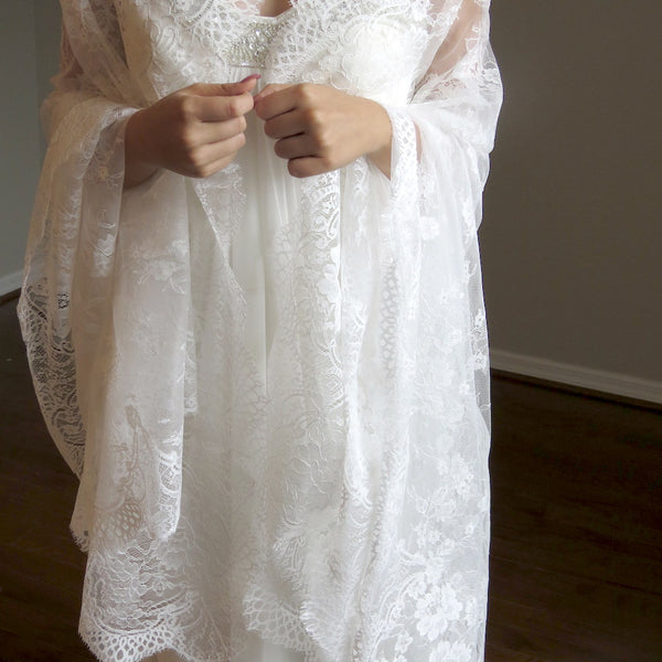 mantilla veil for bride and groom 